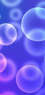 Colorful bubble wallpaper with a vibrant gradient.