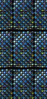 Vibrant bubble texture wallpaper.
