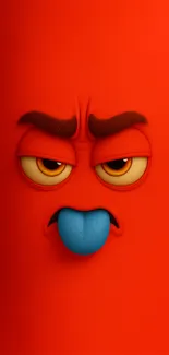 Vibrant cartoon character face with colorful expressions.