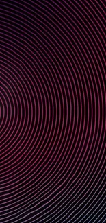 Vibrant circular pattern in deep pink tones on a sleek mobile wallpaper.