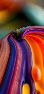 Vibrant abstract wallpaper with swirling colors.