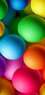 Vibrant colorful balloons mobile wallpaper