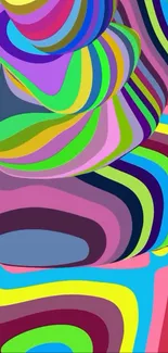 Vibrant abstract spiral colorful wallpaper design.