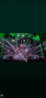 Dynamic concert light show with vibrant effects and colorful visuals.