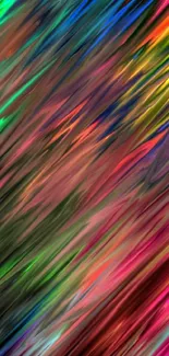 Vibrant diagonal color streaks wallpaper for mobile device.