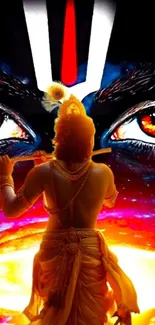 Vibrant and divine art with captivating colors and spiritual imagery.