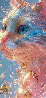 Whimsical fantasy-inspired digital cat artwork.