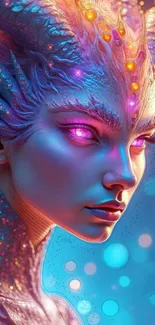 Fantasy creature art with vibrant colors and intricate design.