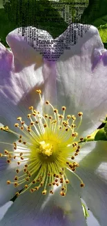 Close-up of a vibrant flower with green leaves in natural light.