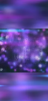 Vibrant purple galaxy abstract wallpaper with shimmering effects.