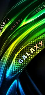 Vibrant Galaxy-themed mobile wallpaper with dynamic color design.