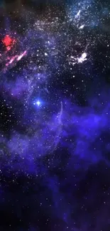 Vibrant galaxy wallpaper with stars and cosmic colors for mobile phones.