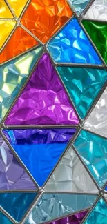 Vibrant geometric art with colorful patterns