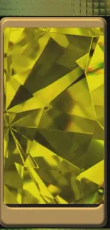Geometric abstract gold wallpaper design for mobile.