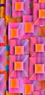 Vibrant geometric patterns with colorful squares and abstract design.