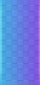 Vibrant mobile wallpaper with gradient checkered pattern