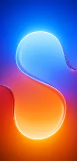 Vibrant gradient light art with flowing shapes.