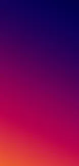 Vibrant gradient wallpaper with blue, purple, and orange hues.