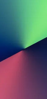 Colorful gradient wallpaper with vibrant hues of blue, green, and red.