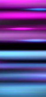 Vibrant purple and blue gradient wallpaper with abstract stripes.