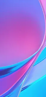 Vibrant purple and blue gradient mobile wallpaper design.