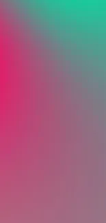 Vibrant pink and teal gradient wallpaper for mobile phones.