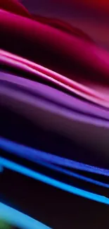 Colorful gradient wallpaper with pink, purple, and blue layers for mobile phone.