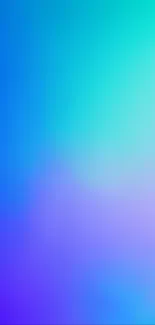 Turquoise and blue gradient wallpaper for mobile screen with modern design.