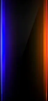 Vibrant gradient phone wallpaper with blue and orange hues.