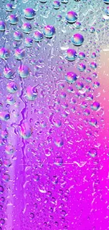 Vibrant multicolor gradient with water droplets creating a dynamic look.