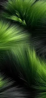 Dynamic green abstract mobile wallpaper design.