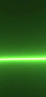 Green neon light mobile wallpaper with a bright beam across the screen.