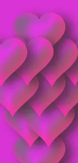 Vibrant neon heart wallpapers with colorful designs for mobile.