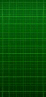 Stylized heart on green electrocardiogram wallpaper background.