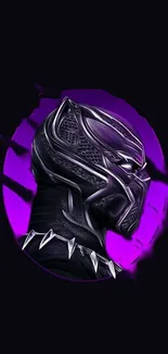 Purple hero mask wallpaper for mobile devices.