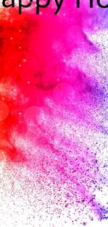 Vibrant Holi colors explosion wallpaper.