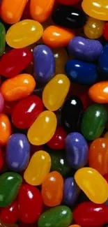 Vibrant and colorful jelly bean wallpaper.