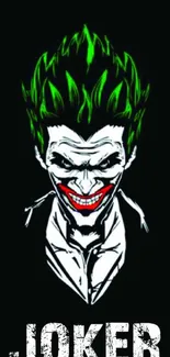 Vivid Joker wallpaper with dark theme.