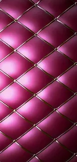 Vibrant magenta lattice pattern wallpaper with glowing highlights.