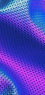 Vibrant purple and blue mesh texture wallpaper.