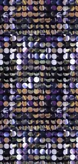 Vibrant circular mosaic pattern wallpaper.