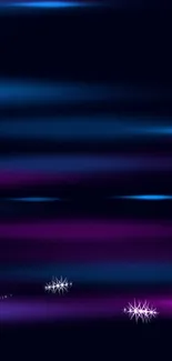 Vibrant neon abstract mobile wallpaper with blue and purple hues.