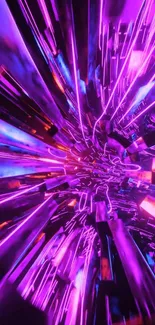 Vibrant neon abstract wallpaper with purple and pink streaks.