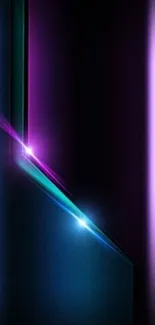 Vibrant neon gradient with blues, purples, and pinks in a sleek design.