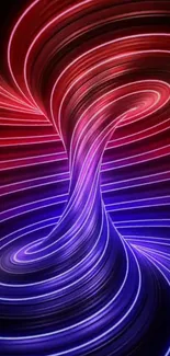 Colorful neon swirl design on a vibrant wallpaper.