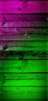 Vibrant pink and green neon wooden texture wallpaper.