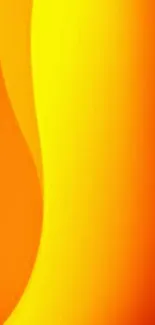 Vibrant orange-yellow gradient phone wallpaper.