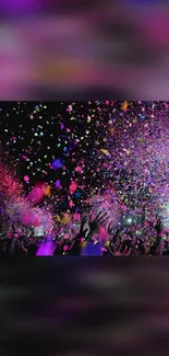 Dynamic confetti explosion in vibrant colors.