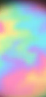 Vibrant pastel gradient mobile wallpaper