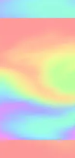 Vibrant pastel gradient background for mobile devices.